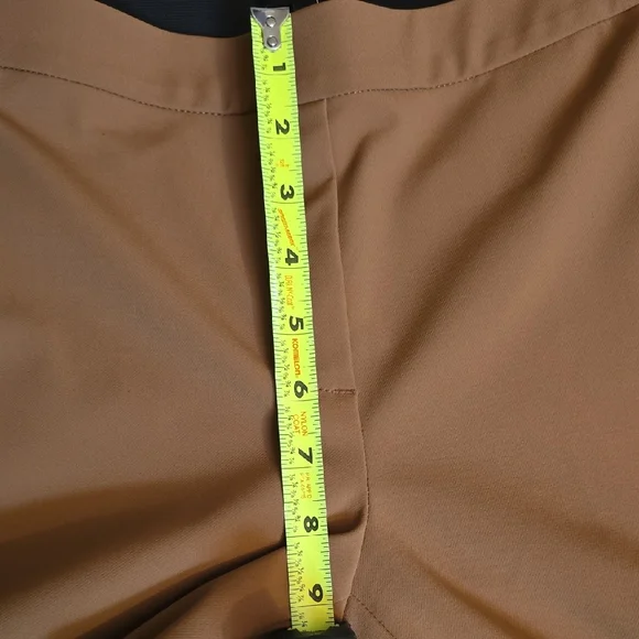 Theory Thaniel Deep Hazelnut Kenett Elastic Pull On Strech Slim Pants, S/ 4 NWT - Picture 10 of 16